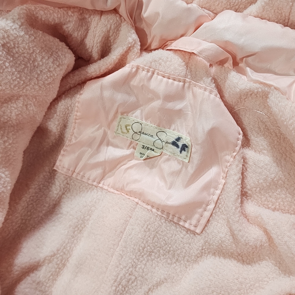 Jessica Simpson Pink Baby Snowsuit 3-6M - Picture 5 of 7